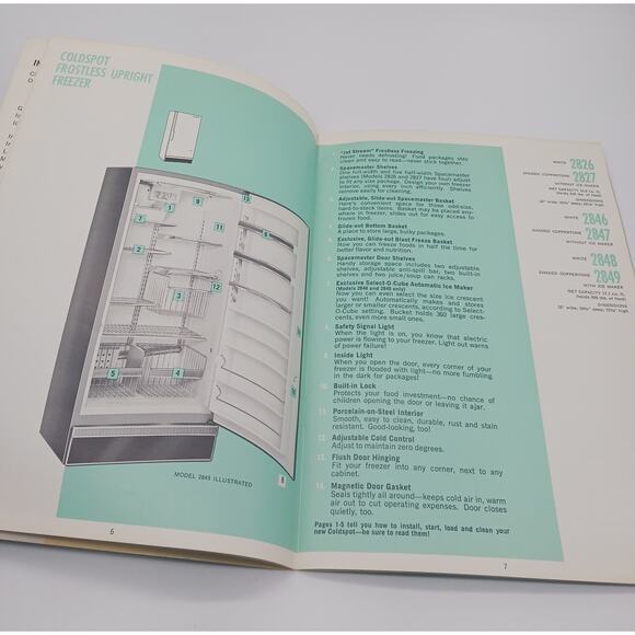 Sears Coldspot Cold Spot Freezer Owner's Guide Manual 1960s Vintage Booklet - Picture 5 of 12